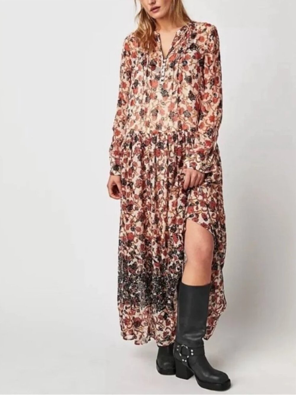 Free People See It Through Maxi Dress - Size M